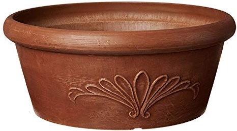 Arcadia Garden Products PSW TA30TC Poêle à Bulles, 30,5 x 12,7 cm, Couleur Terre Cuite, en faïence et Bois de Pierre, 30,5 x 12,7 cm