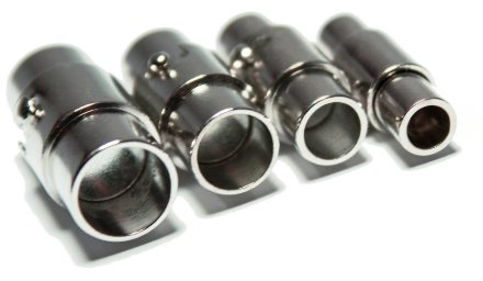 Auroris - magnetischer Bajonettverschluss aus Edelstahl - Loch: 4mm / 5 Stück
