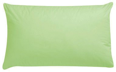 Luxury Polycotton Pair of Plain Pillowcase, 49cm x 74cm - Light Green, Pack of 2