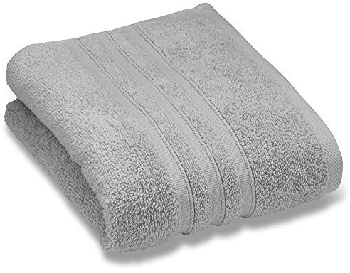 Catherine Lansfield Zero Twist Soft & Absorbent Cotton Bath Sheet Silver Grey