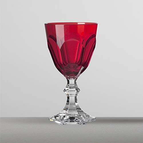 Mario Luca Giusti Set 6 Verre à vin Dolce Vita Rouge