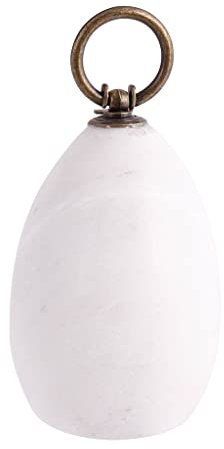 Contemporary Minimalist Design Smooth 1.75kg Marble Door Stopper (White)
