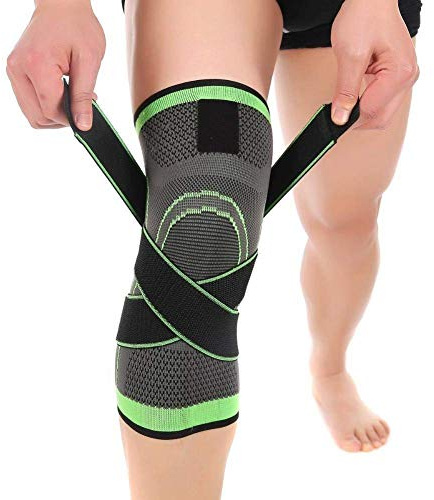 Vitoki Knee Supports for Arthritis Joint Pain 1 Pack, Knee Brace for Men & Women Knee Sleeve for Meniscus Tear ACL Running Workout Basketball Gym Green 3X-Large