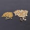 HEEPDD 100Pcs Crystal Rivets Studs, 9mm Rhinestones Rivet Tack Crystal Inlay Rapid Rivets Tubular Metal Studs for Leather Clothes Shoes Bags(#4)