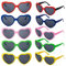 THE TWIDDLERS 10 Herz Sonnenbrille, Hippie Retro Partybrillen für Kinder & Erwachsene - Kindergeburtstage Mitgebsel, Festival, Junggesellenabschied & Hochzeiten