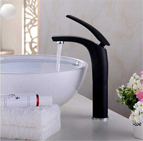 BKWZA Rubinetto Del Bacino In Ottone Con Verniciatura A Spruzzo Del Colore Lavello Miscelatore Miscelatore Monocomando Miscelatore Acqua Miscelatore Wc Monoforo Montato Su Ponte, Alto