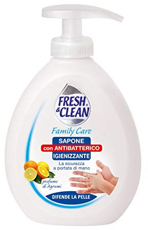 12 X FRESH & CLEAN sapone liquido 300ml con antibatterico