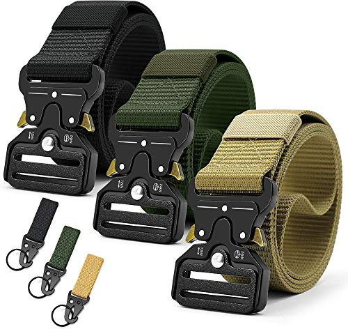 DOOPAI Taktischer Gürtel Herren Nylon Schnellverschluss Gürtel Herren 2er pack MilitärGürtel für Outdoor Arbeit Jagen