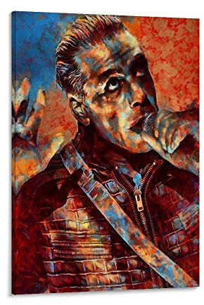 FENCUN Till Lindemann Poster, dekoratives Gemälde, Leinwand, Wandkunst, Wohnzimmer, Poster, Schlafzimmer, 50 x 75 cm