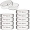 stonylab 10pk Petrischalen Glas, 60x15 mm Autoklavierbar Glas-Petrischalen Zellkulturschale Petri aus Borosilikatglas mit Deckel für das Labor