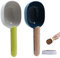 Pelle à Nourriture pour Animaux - Pelle pour Aliments Chiens Animaux de Compagnie Poignée avec Clip Sous Chien Chat Livre Pelle Soutirage Cuillère Cuisine 2 PCS (Indigo + poussière, gris vert)