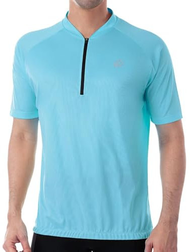 ROTTO Radtrikot Herren Fahrradtrikot Kurzarm MTB Rennrad Trikot Mit 1/4-Reißverschluss Einfarbige Serie