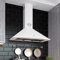 GURARI Wandhaube GCH C 046 WH 9, Designer Dunstabzugshaube 90 cm, Weiß, Saugstark 1000m³/h, 3 Stufen, Abzugshaube, Ablufthaube, Umlufthaube