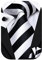 Hi-Tie Herren Krawatte Schwarz Paisley/Plaid/Streifen/Einfarbig Krawatten Set Einstecktuch Manschettenknöpfe Business Formal Hochzeit Meeting Geschenkbox,schwarzer weißer Streifen