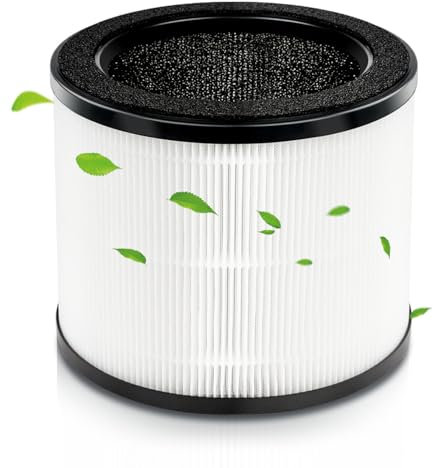 BBT BAMBOOST Air Purifier Filter Replacement Fit for Holmes HPA360W, Bionaire 360°UV Air Purifier (BAP0041UVWH), Bionaire BAP360-CN, CHIMEI AP-05SRC1, True HEPA Air Filter, 3 in 1 Filter, 1 Pack