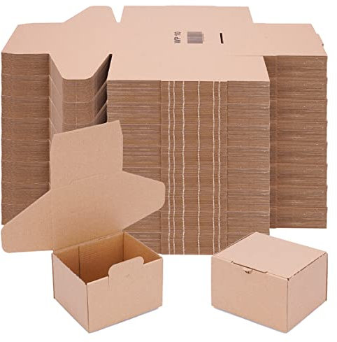verpacking Faltschachteln 120 x 100 x 80 mm Braun (Außenmaß 125 x 105 x 85 mm) WP 10 Versandkarton DHL Karton Hermes DPD GLS Verpackung (500 Stück)
