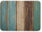 Giwawa Rustikale Holz-Abtropfmatte für Küchentheke, Vintage-Abtropfmatte, Blaugrün, Braun, Abtropfmatte im Landhausstil, Scheunenmaserung, Bauernhaus-Mikrofaser-Abtropfgestell, 45.7x61 cm groß