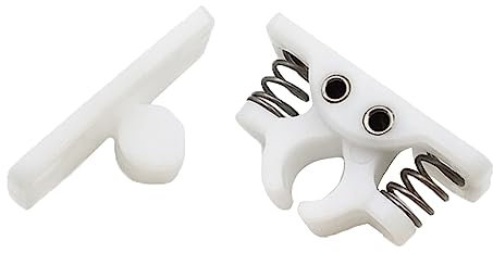 WooJianfong Static Caravan Door Retainer Catch,Plastic Door Lock Sprung Door Stop Retaining Catch Holder Set for Service Flap/Storage Door/Motorhome, Retainer Catch with Stainless Steel Springs