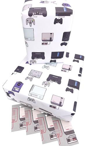 Gaming Wrapping Paper, Gaming Consoles, Video Games, Gamer Wrapping Paper, All Gamers Will Recognise