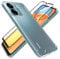 HHUIWIND Cover per Xiaomi Redmi 13C 4G / Poco C65 (6,74) Custodia con 9D Pellicola Vetro Temperato,Antiurto Rigida PC + Morbido Silicone tpu Bumper Case - Trasparente