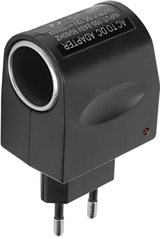 Asixxsix AC zu DC Konverter, 240 V zu 12 V 1,5 A Auto-Zigarettenanzünder-Adapter, Stromwandler, Auto-Zigarettenanzünder-Buchse, AC/DC-Netzteil, Adapter, Transformator (EU-Stecker)