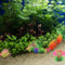 HhBdy Aquarium Pflanzen künstliche 24 Pcs künstliche Fischpflanzen Gemischte Farben Simulierte Wasserpflanzen Aquarienpflanzen Aquarium Pflanzen Echtzur Dekoration von Aquarien Verwendet Werden