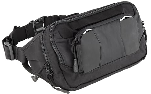 Vertx S.O.C.P. Taktische Bauchtasche, CCW Crossbody Hüfttasche für Damen und Herren, verdecktes Tragen, EDC, Reisen, Arbeit, Schwarz, S.o.c.p. Ccw Taktische Bauchtasche, Crossbody-Hüfttasche für Damen