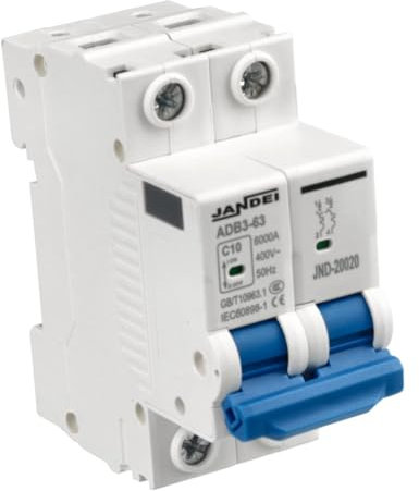 Jandei - Interruttore magnetotermico curvo C 2P 10A