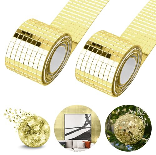 bssmmai Selbstklebende Mini Spiegel, 3200stk Mosaikfliesen Quadratische, 5x5 mm Mosaik Spiegelfliesen Aufkleber Glas für Disco Tiles DIY Handwerk Bad Küche Wohnzimmer Dekoration Wandtattoos