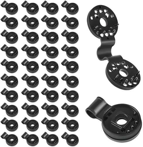 BRISKORE 40 clip in plastica per panno protettivo, Shade Cloth Plastic clip speciali con occhiello per rete ombreggiante, clip in plastica, fissaggio parasole da giardino, rete ombreggiante clip