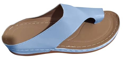 Tong Orthopédique Femme Claquette à Soutien Plantaire Confort Anti-dérapant Chaussons Compensées Douces Pantoufle Plateforme de Marche Plage Nu Pieds Tongs Claquettes Mousse de Yoga Piscine Chaussures
