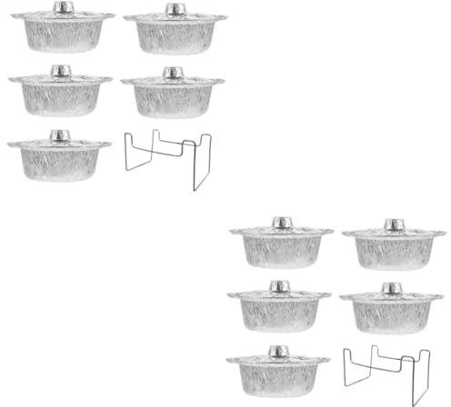 Milisten 2 Sets Backblech Alu Box Aluminiumfolien Pfannen Zum Backen Aluminium Pfannen Aluminium Kuchenformen Aluminiumfolien Pfannen Für Kekse Große Folien Pfannen Aluminiumfolie