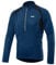 ARSUXEO Cycling Jersey Mens Long Sleeve Mountain Bike Jersey Half Zipper Cycling Top Clothing 6031 Montego Blue L