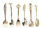 6 cucharas de café vintage Royal con tenedor para helado y postre