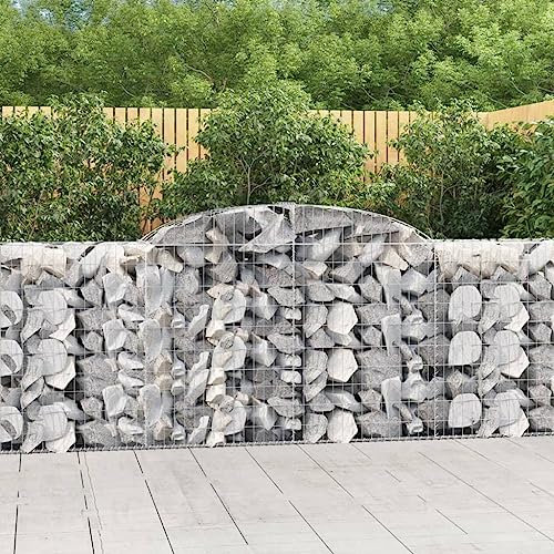 FUDUGEHMIOFWFJJ pflanzkübel Winterfest,pflanztopf 60 x 60,Gabionen mit Hochbogen 30 STK 300x50x100/120cm Verzinktes EisenGeeignet für Garten, Terrasse, Schlafzimmer, Wohnzimmer