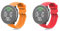 Silikon Armband Kompatibel mit Polar Vantage M/Vantage M2, Wasserdichte Weiche Ersatzriemen, Weiches Silikon Ersatzarmband Uhrenarmband Sportarmband für Damen Herren (X-Rot/Orange)