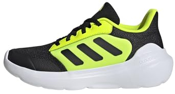 adidas Unisex Kinder TENSAUR Run 3.0 Shoes JUNIOR, Core Black/Core Black/Lucid Lemon, 38 2/3 EU