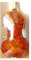 Anfänger Violin Violine 4/4 Aus Massivem Holz Rotes Licht Natürliches Muster Geigenkasten Für Saiteninstrumente(3/4)