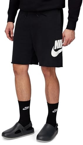 NIKE FQ4950-010 Club Shorts Men's Black/Black/White Size XS
