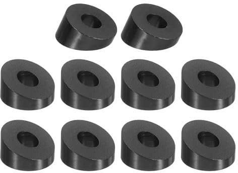 QUARKZMAN 10 Stück 1/4 Zoll 20 Grad Winkel Beveled Unterlegscheibe, T316 Edelstahl Winkel Unterlegscheibe für Geländer Treppen Enden Holz Metall Pfosten, Schwarz