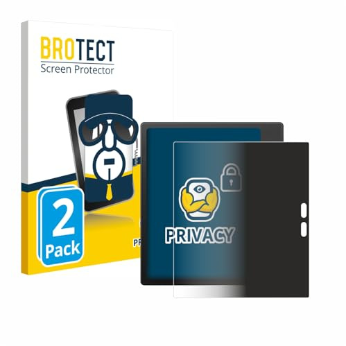 BROTECT Blickschutzfolie für Boox Go Color 7 Gen II | 2 Stück Anti-Spy Displayschutz Made in Germany E-Book-Reader Privacy Screen Protector Blaulichtfilter Klare Folie