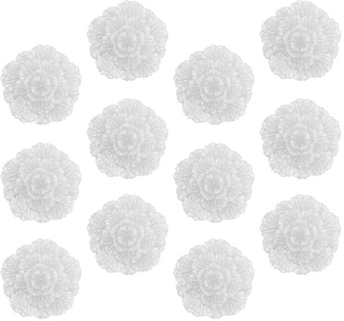 GLEAVI 12 Pezzi Tovagliette Decorative PVC Forma Foglia Ginkgo Antiscivolo Cucina e da Pranzo Eleganti e Facili da