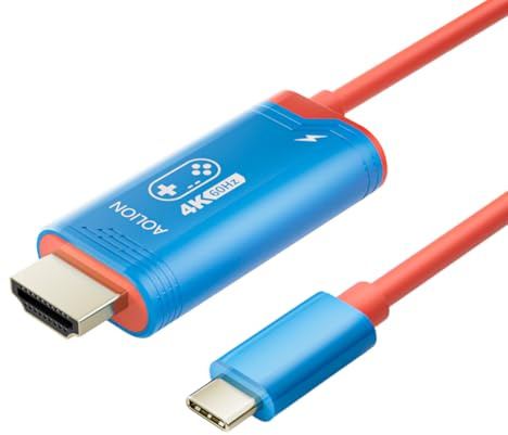 4K 144Hz Type C zu HDMI Kabel 2M for Switch Steam Deck ROG Ally Tragbare Gaming Dockingstation TV Verbindung