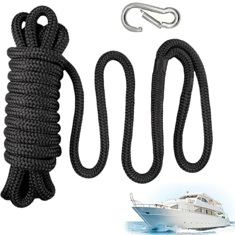 Tktouci Dock Lines,Nylon Cord 5/8inch x 15FT Heavy-Duty | Heavy-Duty Boat Lines - for Anchoring Yachts Fishing Kayaks Mooring Marine
