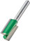 Trend CraftPro Zweischneidiger Spiralnutfräser, 1/4 Zoll Schaft, 15 mm Schnittdurchmesser & 25 mm Schnittlänge, Hartmetallbestückt, C024AX1/4TC