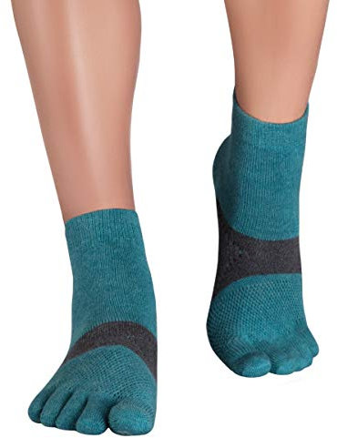 KNITIDO Marathon TS Chaussettes à orteils sport avec support du pied et système anti-ampoules, pointure:43-46, Coleur:navy/bleu (206)