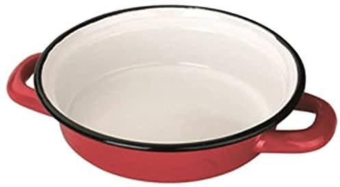Ibili Plato DE Huevo 18 CMS, Stainless Steel, Red, 18 x 18 x 18 cm