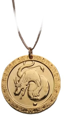 Zahnfee Münze Drache - Gold beschichtet
