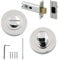 Polished Chrome Thumb & Turn with 64mm Steel Tubular Bathroom Dead Bolt