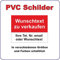 SCHILD WUNSCHTEXT zu verkaufen wetterfeste PVC Plane quer DIN A1 840 x 594 mm